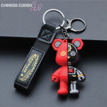 Mechanical Bear Keychain. Doll Pendant Car Key Ring Accessories Men and Women Bag Doll Pendant Small Gifts