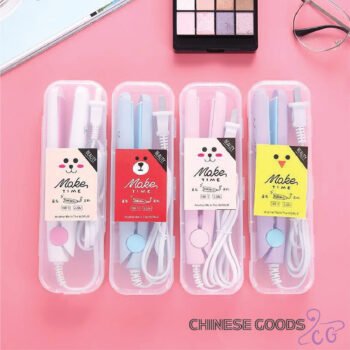 Mini Hair Straightener. Curling Iron Straight And Curly Dual purpose Plywood Curling Iron Hairdressing Tool.